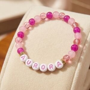 Pink Beaded Bracelet AURORA